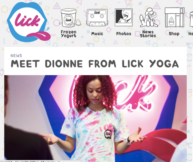 lick blog feature